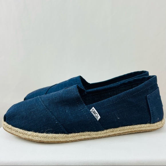 TOMS Men’s Jean and Jute Lining Shoes - Picture 3 of 12